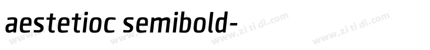 aestetioc semibold字体转换